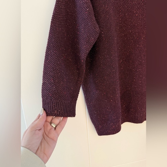 BNWT Denver Hayes 3/4 Sleeve Burgundy Sweater, size large. - Picture 4 of 9